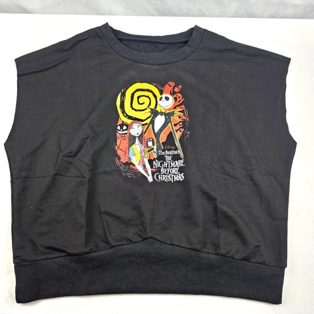 NWOT Jack & Sally Black Boxy Sleeveless Sweater Top Size XL H46